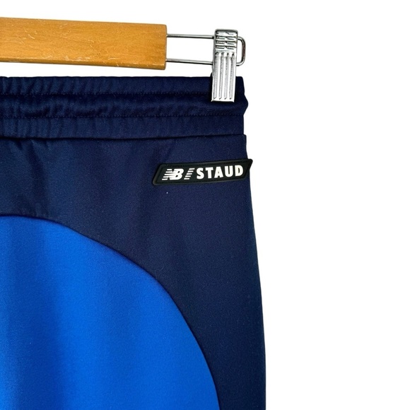 New Balance x STAUD High Waist Track Pants in Blue Quartz Size XS Performance - Picture 9 of 16